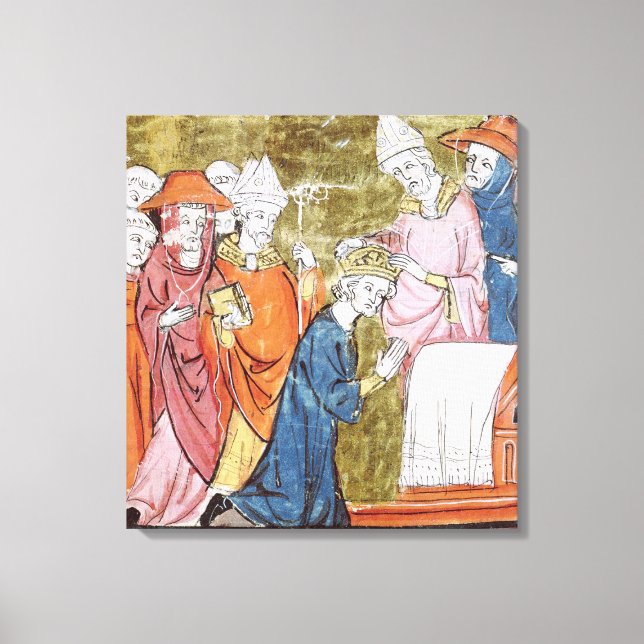 Die Krönung des Kaisers Charlemagne Leinwanddruck (Vorderseite)