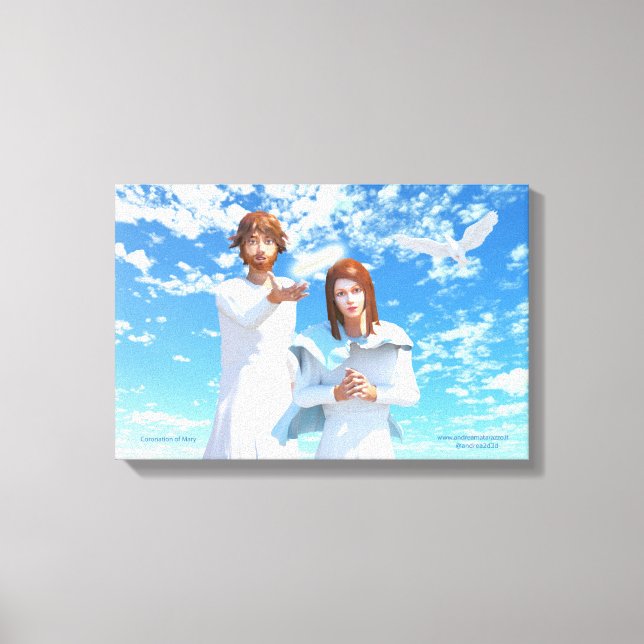 Die Krönung Marias Leinwanddruck (Vorderseite)