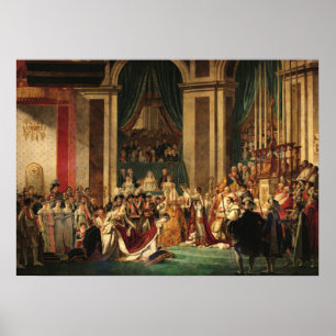 Die Krönung Napoleons durch Jacques-Louis David Poster
