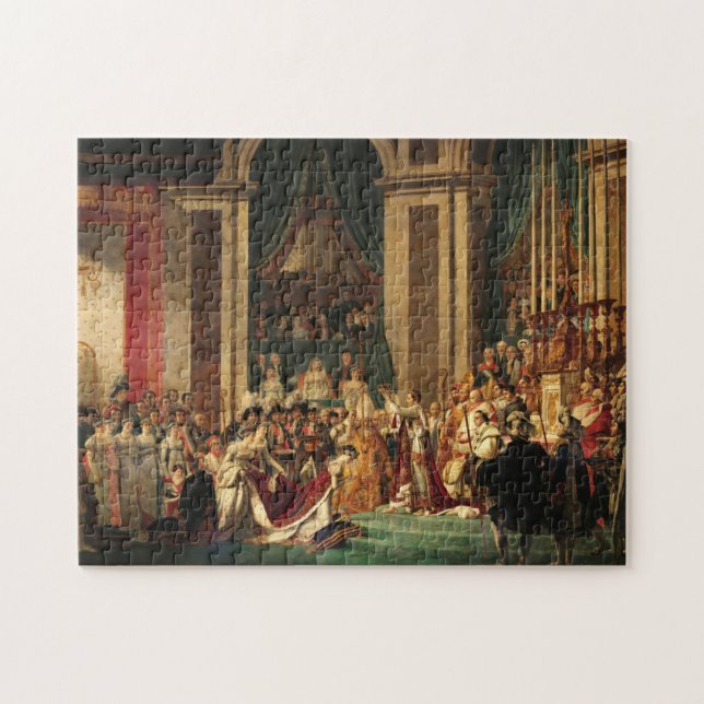 Die Krönung Napoleons durch Jacques-Louis David Puzzle (Horizontal)