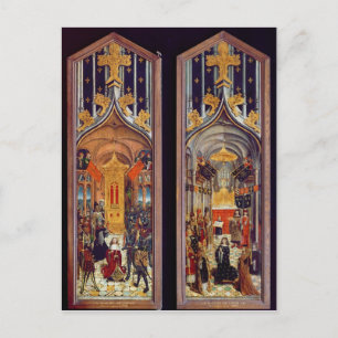 Die Krönung von David und Louis XII 1501 Postkarte