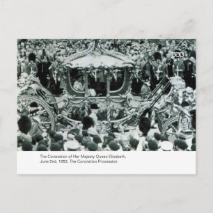 Die Krönung von H.M. Queen Elizabeth Postkarte