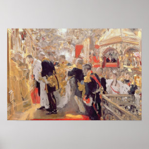 Die Krönung von Kaiser Nikolaus II. Poster