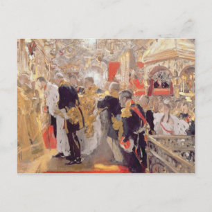 Die Krönung von Kaiser Nikolaus II. Postkarte