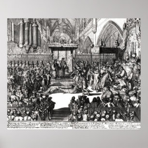 Die Krönung von König George I Poster