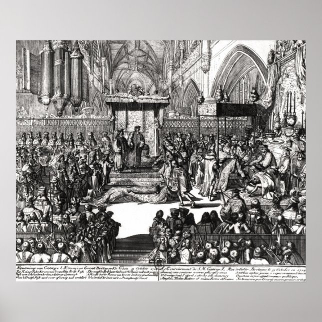 Die Krönung von König George I. Poster (Vorne)