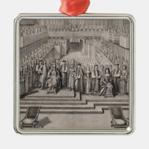 Die Krönung von König James II (1633-1701) und Silbernes Ornament