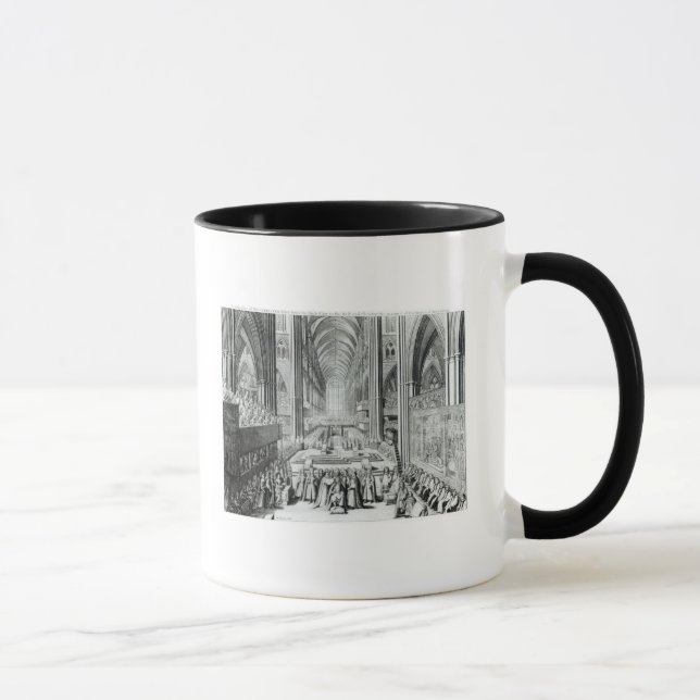Die Krönung von König James II c.1685 Tasse (Rechts)
