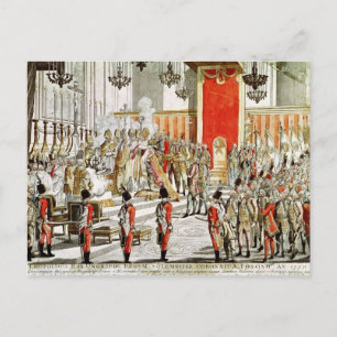 Die Krönung von Leopold II in Bratislava Postkarte