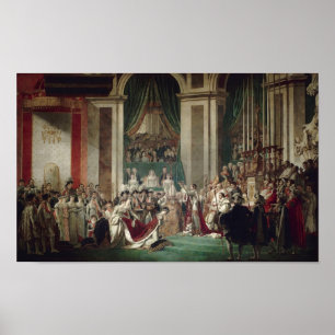 Die Krönung von Napoleon und Josephine Poster