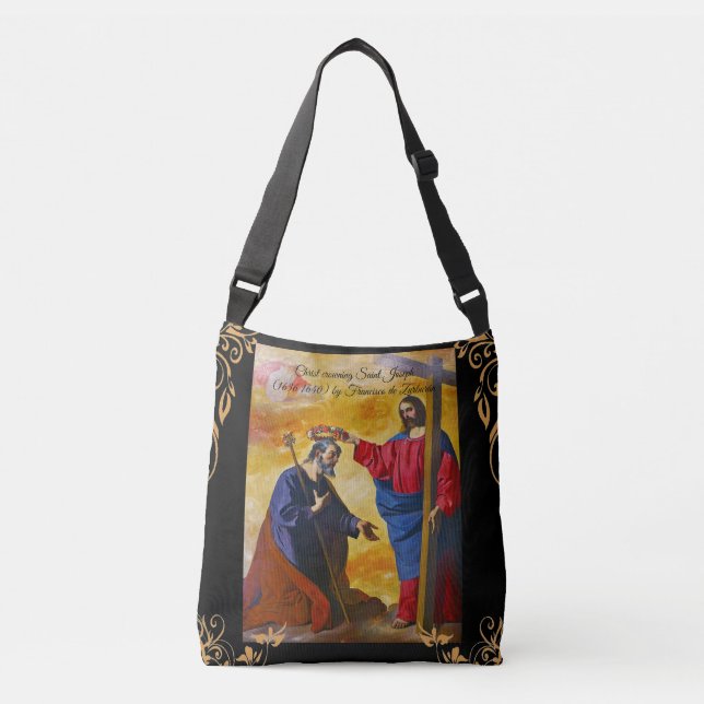 Die Krönung von Saint Joseph Tragetaschen Mit Langen Trägern (Vorderseite)