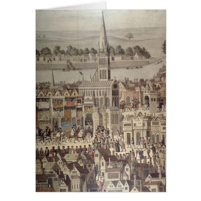Die Krönungs-Prozession von König Edward VI (Vorne)
