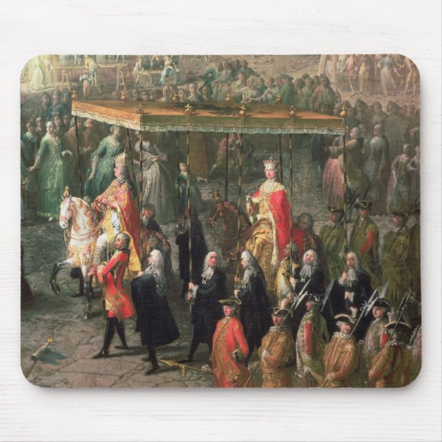 Die Krönungsprozession von Joseph II Mousepad (Vorne)