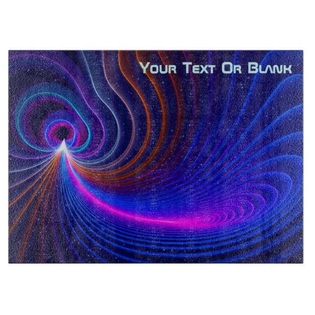 Die Krümmung des Weltraums Schneidebrett (Vorderseite)