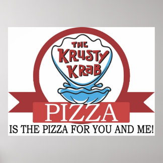 Die Krusty Krab Pizza Poster