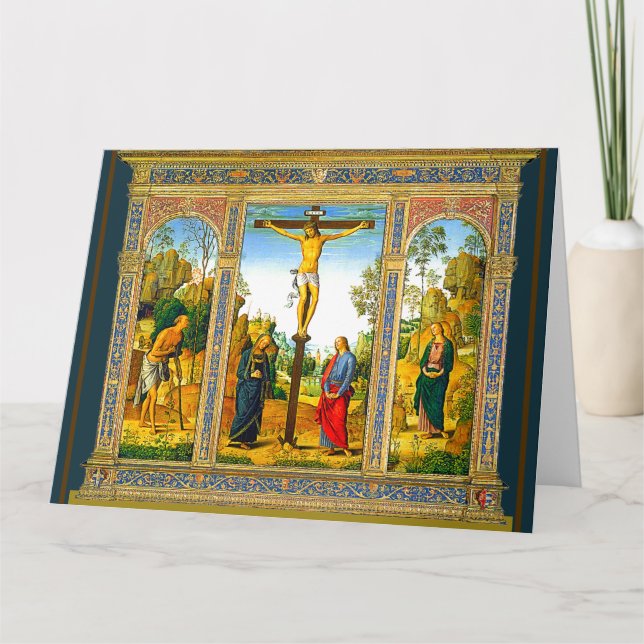 Die Kruzifixierung Christi Karte (Vorderseite)