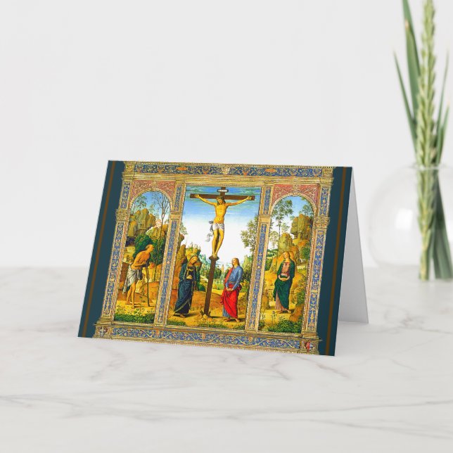Die Kruzifixierung Christi Karte (Vorderseite)
