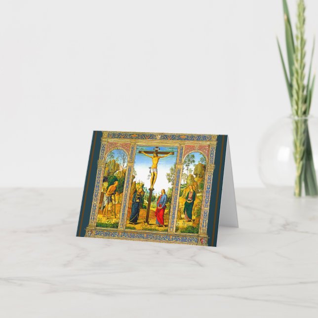 Die Kruzifixierung Christi Karte (Vorderseite)