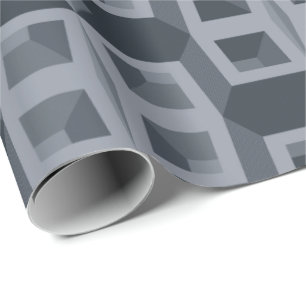 Die kubische Illusion Geschenkpapier