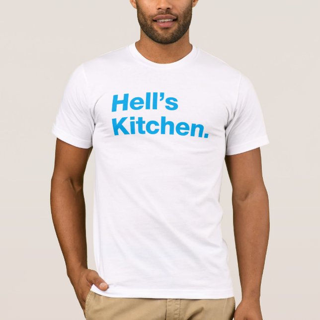 Die Küche der Hölle (cyan-blau) T-Shirt (Vorderseite)