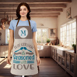 Die Küche ist mit Liebe Monogram Geschenk besetzt Schürze<br><div class="desc">Dieses Design kann personalisiert werden, indem Sie die Option Anpassen auswählen, um Text hinzuzufügen oder andere Änderungen vorzunehmen. Wenn dieses Produkt die Möglichkeit hat, das Design auf einen anderen Gegenstand zu übertragen, stellen Sie bitte sicher, dass das Design bei Bedarf angepasst wird. Kontaktieren Sie mich unter colorflowcreations@gmail.com , wenn Sie...</div>