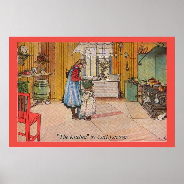 Die Küche von Carl Larsson Fine Art Poster (Vorne)