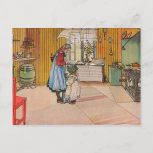 Die Küche von Carl Larsson Postkarte