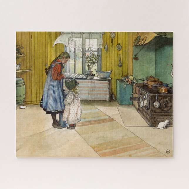 Die Küche von Carl Larsson Puzzle (Horizontal)