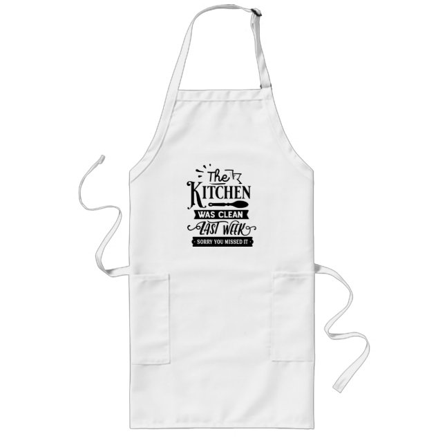 Die Küche war sauber Entschuldigung, dass Sie es v Lange Schürze (Vorne)