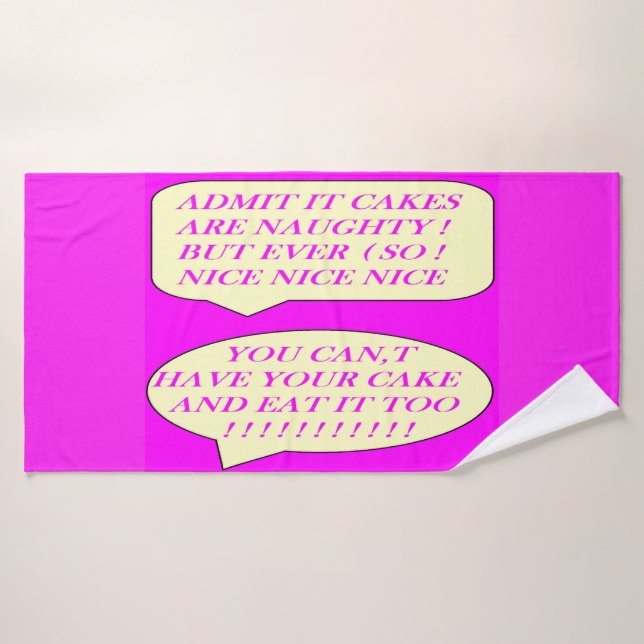 Die Kuchen sind gut für die Liebhaber von Lebensmi Badehandtuch (Badehandtuch)