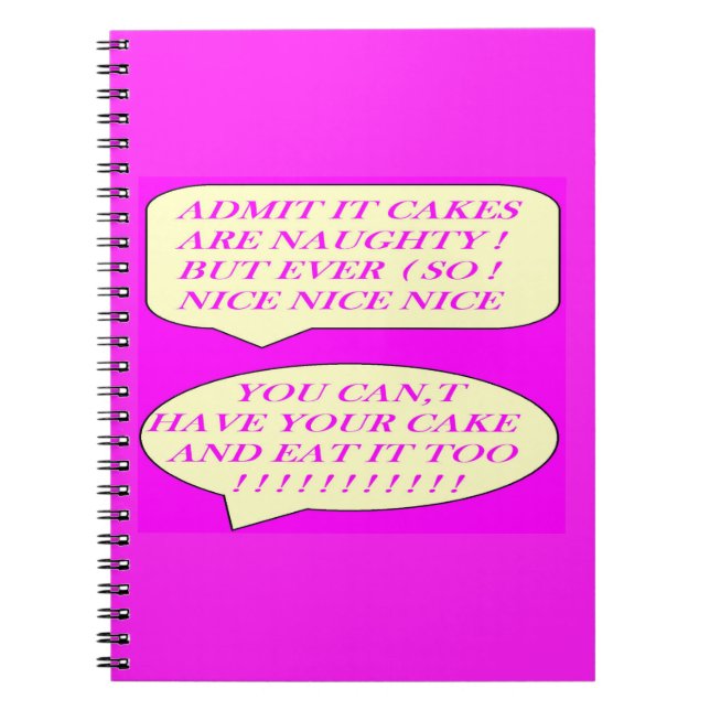 Die Kuchen sind gut für die Liebhaber von Lebensmi Notizblock (Vorderseite)