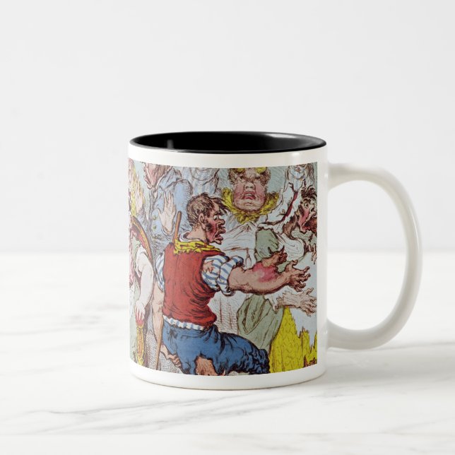 Die Kuh-Pocke oder die wunderbaren Effekte Zweifarbige Tasse (Rechts)