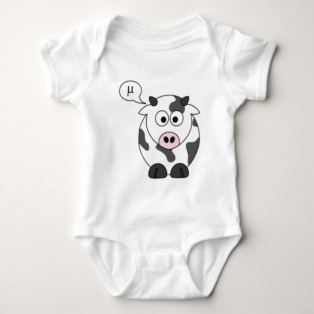 Die Kuh sagt μ Baby Strampler (Vorderseite)
