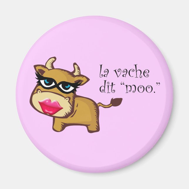 "Die Kuh sagt moo" Magnet (Vorne)