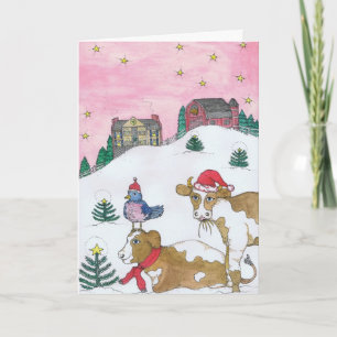 Die Kühe kommen zu Weihnachten Zuhause