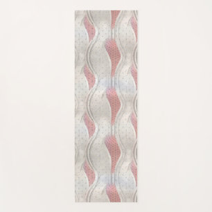 Die kühne Metallic 3D Red Gray Texture Look Yoga m Yogamatte