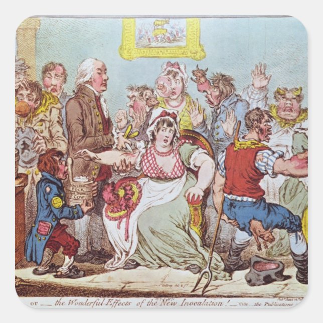 Die Kuhschale oder die wunderbaren Auswirkungen Quadratischer Aufkleber (Vorderseite)