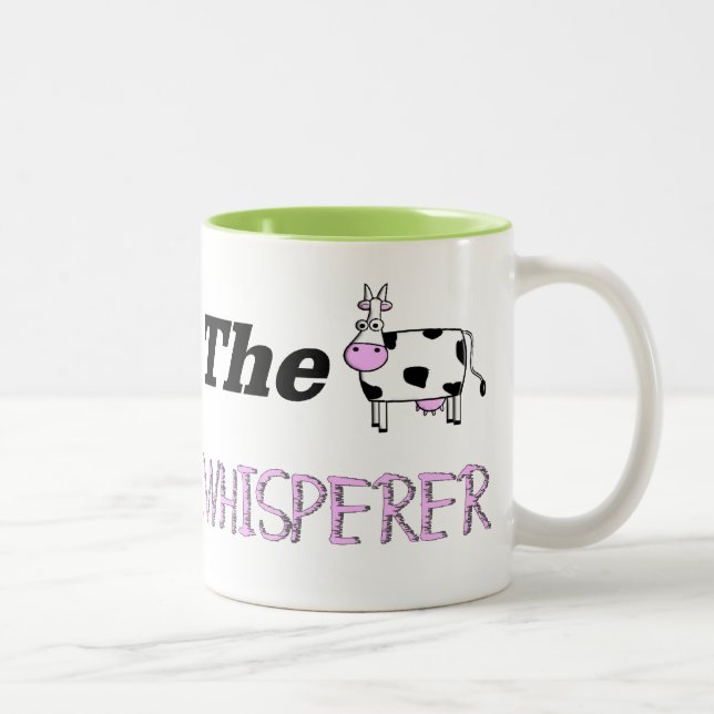 Die Kuhwhisperer-Geschenke Zweifarbige Tasse (Rechts)