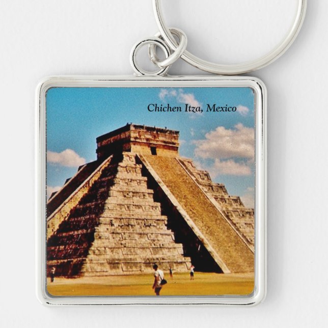 Die Kukulkan-Pyramide Schlüsselanhänger (Vorne)