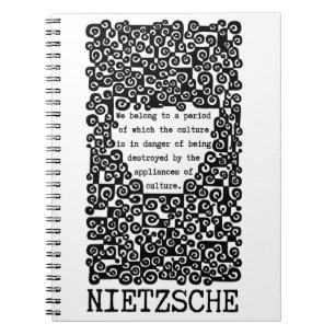 Die KULTUR wird von Nietzsche zitiert Notizblock