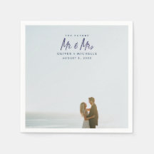 Die künftige Verlobung Napkins von Foto und Mr.