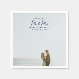 Die künftige Verlobung Napkins von Foto und Mr. Serviette