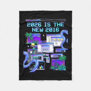 Die Kunst 2016 Vaporwave Pixel Computer Ästhetik Fleecedecke