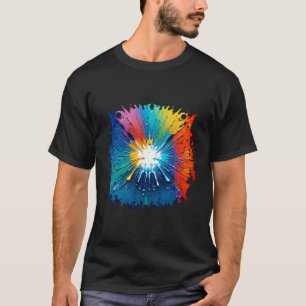 Die Kunst der farbenfrohen Farbe. T - Shirt-Design T-Shirt