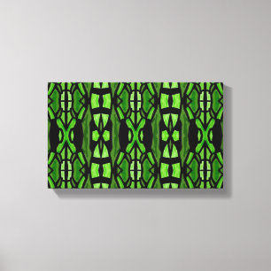 Die Kunst der Grünen und Schwarzen Mauer Leinwanddruck