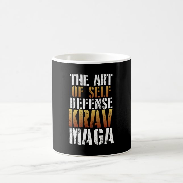 Die Kunst der krav maga Kaffeetasse (Mittel)