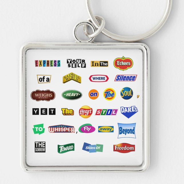 Die Kunst der Logos Schlüsselanhänger (Vorne)
