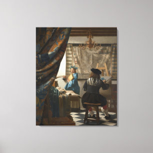 Die Kunst der Malerei von Johannes Vermeer Leinwanddruck