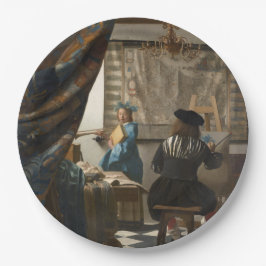 Die Kunst der Malerei von Johannes Vermeer Pappteller