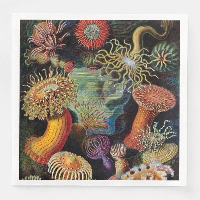 Die Kunst der Natur von Ernst Haeckel Serviette (Vorderseite)